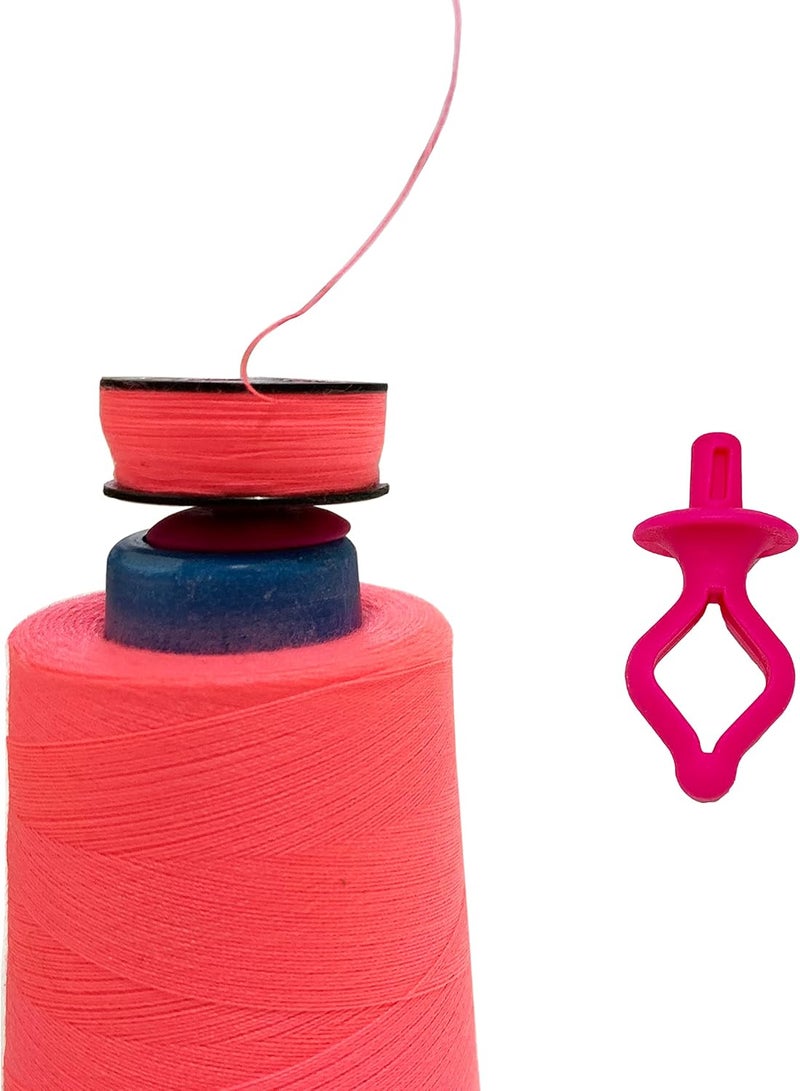 HimaPro Silicone Thread Spool Savers 48 Huggers 4 Bobbin Clamps and 4 Bobbin Holders - Prevent Thread Tails from Unwinding - No More Loose Ends - Image 5